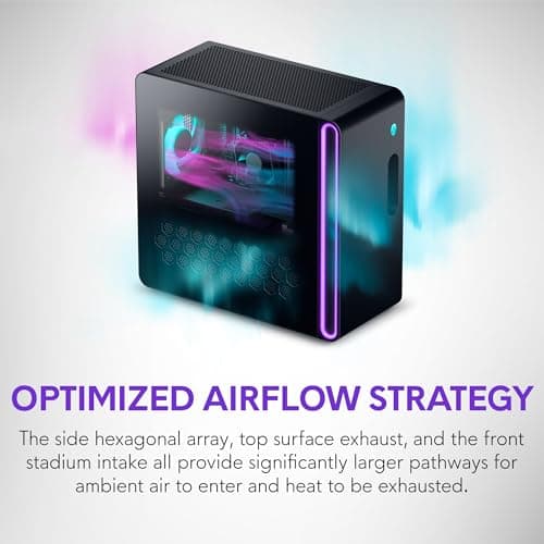 Alienware Aurora Gaming Desktop ACT1250 - Intel Core Ultra 7 265F, 32GB DDR5 RAM, 1TB SSD, NVIDIA GeForce RTX 5070, 1000W Platinum Rated PSU, Windows 11 Home, Clear Panel - Black 2