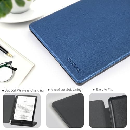 CoBak Case for 7" E-Readers - All New PU Leather Cover with Auto Sleep Wake Feature for E-Readers 2024 Released 5