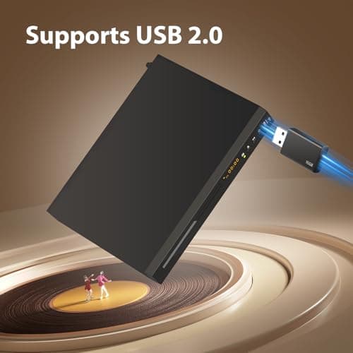 Blu Ray DVD Player Dolby Digital TrueHD/DTS and 1080P Full HD, Play All DVDs and Region A 1 Blu-Rays, Support Max 128G USB Flash Drive + HDMI/AV/Coaxial Output + Built-in PAL/NTSC with HDMI/AV Cable 4