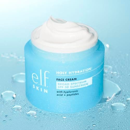 e.l.f. SKIN Holy Hydration! Face Cream - Broad Spectrum SPF 30 Sunscreen, Moisturizes & Softens Skin, Quick-Absorbing & Ultra-Hydrating, 1.7 Oz (50g) 3