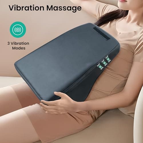 Snailax Back Massager for Back Pain Deep Tissue, Shiatsu Lower Back Neck Massager with Heat, 3D Kneading Massage Pillow for Neck Shoulder Legs, Gifts for Mom, Dad, Women 5