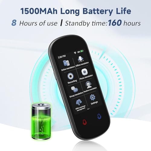 Language Translator Device, 137+ Languages Two Way Real Time Voice Translator Device Support Offline&Recording&Photo Translation, High Accurate Portable Instant Translator for Business Learning Travel 3