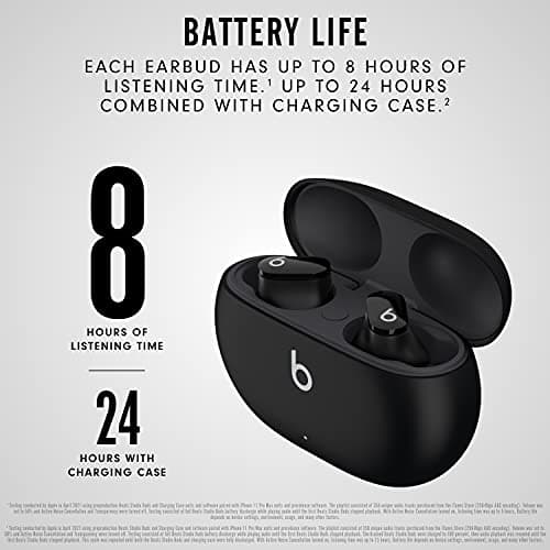 Beats Studio Buds - True Wireless Noise Cancelling Earbuds - Compatible with Apple & Android, Built-in Microphone, IPX4 Rating, Sweat Resistant Earphones, Class 1 Bluetooth Headphones - Black 4