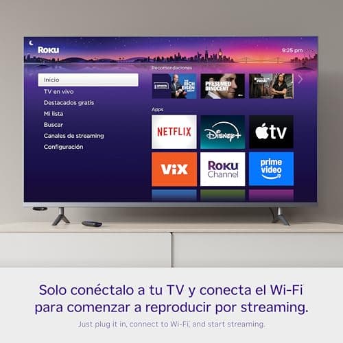 Roku Express Dispositivo de Streaming HD para TV (Spanish Edition) - Con VIX Premium, Control remoto con botones de acceso rápido I Roku Express HD Streaming Device for TV, with VIX Premium Offer 4