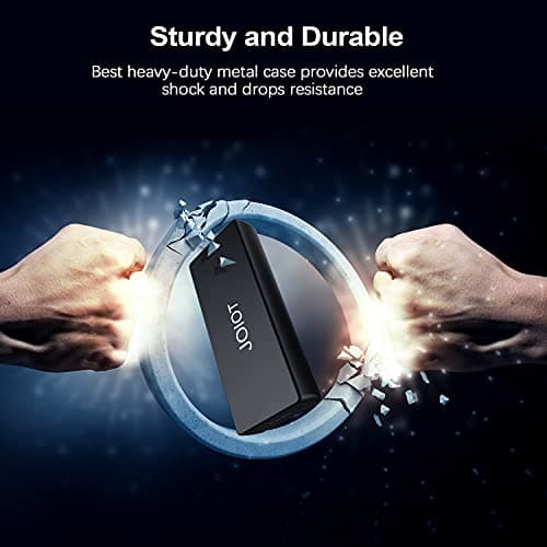JOIOT Portable SSD External Solid State Drive 120GB Hard Drive, USB 3.2 Type C External - 400MB/S Data Transfer, Mini Aluminium Alloy Portable SSD for Mac Windows Android Linux(120GB) 2