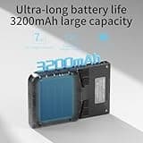 G350 Retro Handheld Game Console , G350 Retro Gaming Console 3.5'' IPS Screen Linux System Built-in 64G TF Card 20+Emulators Pre-Installed 4371 Games Retro Game Console with 3200mAh Battery Black 5