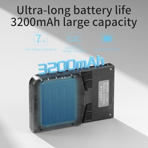 G350 Retro Handheld Game Console , 3.5 Inch IPS Screen Linux System Built-in 64G TF Card 4371 Games Preloaded Handheld Game Console 3200mAh Battery(Transparent Black) 5