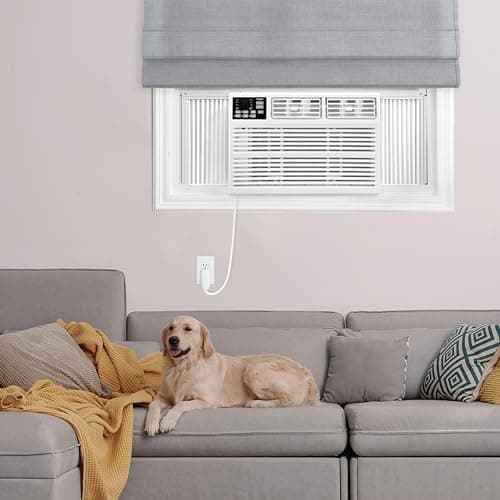 Whirlpool 10,000 BTU Window Air Conditioner with Dehumidifier, 115V, Window AC for Rooms up to 450 Sq. Ft., Living Room, Bedroom, or Kitchen, with Remote Control, Digital Display, and 24H-Timer, White 2