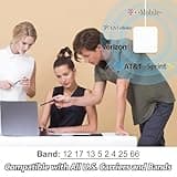 Cell Phone Booster for Home, Up to 7000Sq. Ft,Cell Phone Signal Booster for Rural Area with 2 Indoor Panel Antennas,Boosts 5G 4G LTE for Home (Dark White) 2