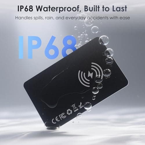 Air-Tag Wallet Tracker Card (iOS Only) - 0.07in Slim Tracking Card, IP68 Waterproof Bluetooth Smart Card, Work with Apple Find My, [Apple MFi Certified], Item Finder for Luggage, Passports, Purse 5