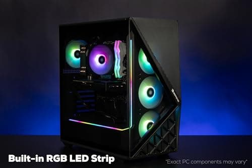 iBUYPOWER Slate Gaming PC Desktop Intel Core Ultra 7 265F CPU, NVIDIA GeForce RTX 5060 8GB GPU, 32GB DDR5 RGB 5200MHz RAM, 1TB NVMe SSD, Windows 11 Home, Computer w/Keyboard and Mouse - SBI7N5603 4