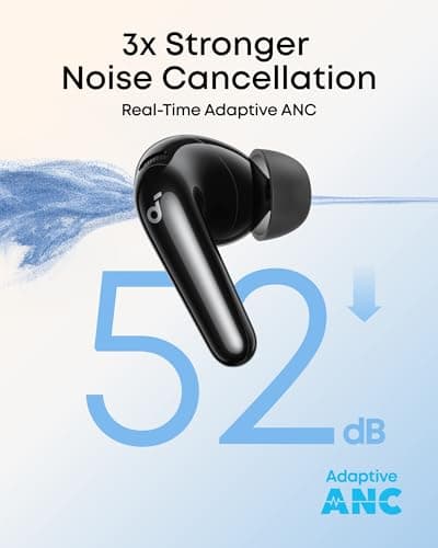 Soundcore P31i by Anker, Real-Time Adaptive Noise Cancelling, Hi-Res Sound, Translation Earbuds, 50H Playtime, Wireless Earbuds, Bluetooth Earphones, Spatial Audio, Fast Charging, IP55 2