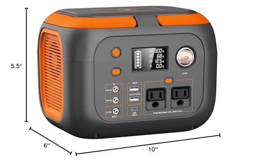 SinKeu 300W Portable Power Station, 260Wh/70400mAh Outdoor Solar Generator, Mobile Lithium Battery Pack, 110V Outlet Solar Power Banks, Camping Power Supply for Laptop, Hurricane Supplies 2