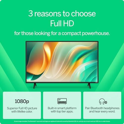 VIZIO 40-inch Full HD 1080p Smart TV with DTS Virtual: X, Alexa Compatibility, Google Cast Built-in, Bluetooth Headphone Capable, (VFD40M-08 New) 4
