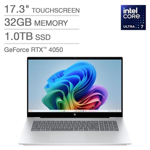 HP OmniBook 7 17.3" FHD IPS Touchscreen AI Laptop Copilot+ PC, Intel Core Ultra 7 258V, NVIDIA GeForce RTX 4050, 32GB DDR5 Memory, 1TB SSD, Backlit Keyboard, Thunderbolt 4, Windows 11 Pro 2