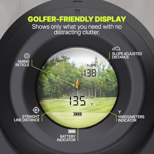 Precision Pro NX9 Golf Rangefinder with Slope Switch – 900 Yards Laser Range Finder, Flag Lock Vibration, 6X Magnification, Magnetic Cart Mount, Tournament Legal 2
