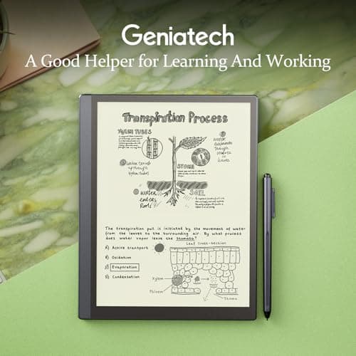 Geniatech Kloudnote Slim 10.3" Digital Notebook, E Ink Tablet and ePaper Notepad for ebook Reading and Writing, 227ppi ereader Device in 2025, 5.3mm Ultra-Thin (Grey) 2