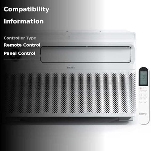 ROVSUN 10000 BTU Window Air Conditioner with Inverter Compressor, AC Unit for Window with Remote Control, Timer Function & Pre-Installed Side Panels for Easy Operation & Installation, 115V/60Hz 5