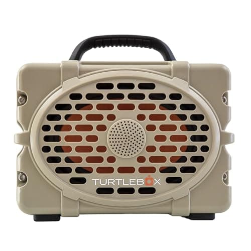 Turtlebox Original Gen 3: Portable Outdoor Bluetooth Speaker – Ultra-Loud (120dB), Waterproof (IP67), Rugged, Impact-Resistant, 3-Day Battery | Party Mode: Unlimited Pairing for Stereo Sound, Tan
