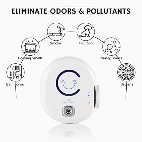 Airthereal B50 Mini Ozone Generator Air Purifier- Removes Odors and Sterilizes Air in Small Spaces Up To 320 Sq Ft - Plug in Mini Air Ionizer, Adjustable Ozone Output of 10-50 mg/h, 2-Pack 4