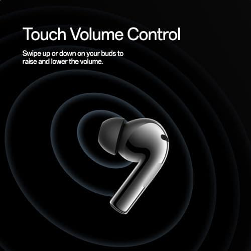 OnePlus Buds 3, Metallic Gray, Deep Bass, ANC, Immersive Sound, Up to 44 Hour Playtime with Charging case, Bluetooth 5.3 5