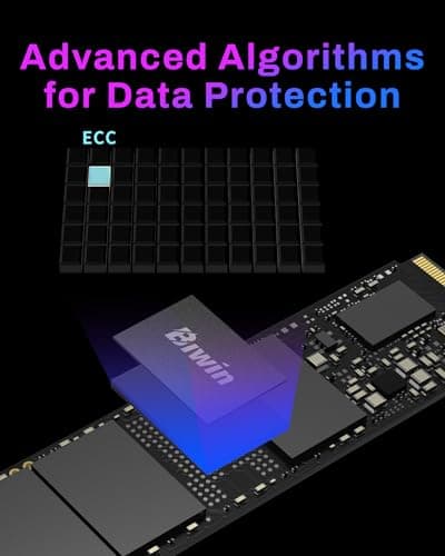 BIWIN Black Opal NV7400 1TB SSD Gen4x4, Read Speed up to 7450MB/s, NVMe M.2 2280 PCIe 4.0 Internal PC Solid State Drive for Laptop/Desktop/PS5 5