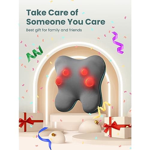 BOB AND BRAD Back Massager with Heat FSA Eligible/HSA Eligible, EZBack Corded Neck Massager for Pain Relief Deep Tissue, Shiatsu Back and Neck Massage Pillow, Full Body Use, Ideal Gifts for Women Men 4