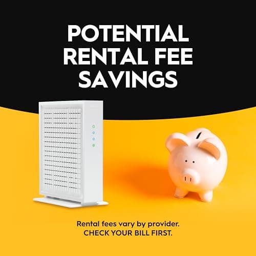 Hitron CODA56 Multi-Gigabit DOCSIS 3.1 Modem | 2.5 Gbps Max Internet Speeds | Certified with Xfinity, Charter Spectrum, Cox | 2.5 Gbps Ethernet Cable Modem ONLY | Requires Separate WiFi Router 3