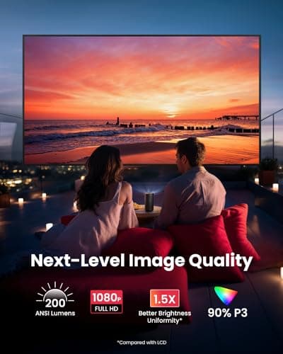 NEBULA Capsule 3 GTV Portable Mini Projector, Netflix Officially Licensed, 1080P Smart Projector with Wi-Fi, 2.5 hrs Battery, 120-Inch Display, Dolby Digital, for Any Space 3