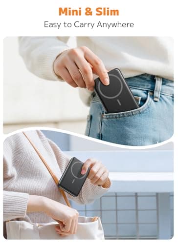 for Magsafe Portable Charger, Power Bank, 10000mAh Wireless Magnetic with Type-C 20W PD Fast Charging, LED Display for Magsafe Battery Pack,Wireless Portable Charger for iPhone 17/16/15/14 all Series 4