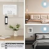 Cell Phone Booster for Home, Up to 7000Sq. Ft,Cell Phone Signal Booster for Rural Area with 2 Indoor Panel Antennas,Boosts 5G 4G LTE for Home (Dark White) 4