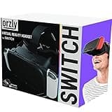 Orzly VR Headset Designed for Nintendo Switch & Switch OLED Console with Adjustable Lens for a Virtual Reality Gaming Experience and for Labo VR - Black - Gift Boxed Edition 2