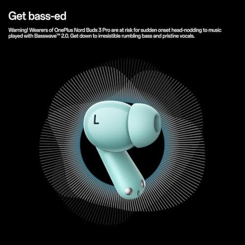 OnePlus Nord Buds 3 Pro, Wireless Bluetooth Earbuds, Noise Canceling Earbuds, Deep Bass, Immersive Sound, Up to 44 Hour Playtime with Charging case, Starry Black 2