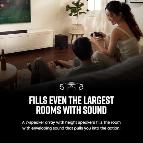 Polk Audio Signa S4 TV Sound Bar with Subwoofer - Dolby Atmos Audio VoiceAdjust & BassAdjust Technology, HDMI eARC, Wireless Subwoofer works with 8K, 4K, & HD TVs, Bluetooth, Wireless Streaming 3