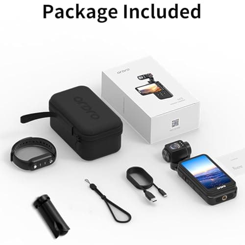 ORDRO M5 Pocket Camcorder, 4K 60FPS Video Camcorder 3-Axis Stabilisation IR Night Vision Pocket Camera for Vlogging,3.5inch IPS Touch Screen Portable Camera with 120° Wide Angle, Remote Control 5