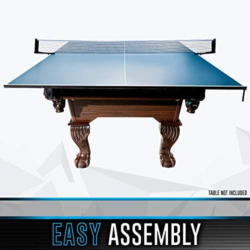 Franklin Sports Table Tennis Conversion Top - Optima Folding Conversion Top + Net - Official Size Table Tennis Top for Pool Tables, Counters + More 4
