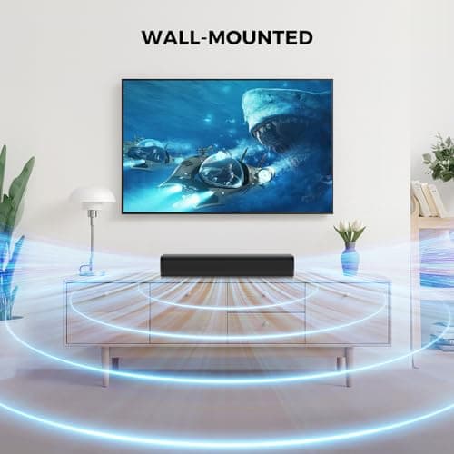MZEIBO Sound Bar, 50W Soundbar for Smart TV Bluetooth 5.3 Speaker 17Inch with ARC/Optical/AUX Connection Surround for Home Theater Audio TV/PC/Gaming/Projectors 3