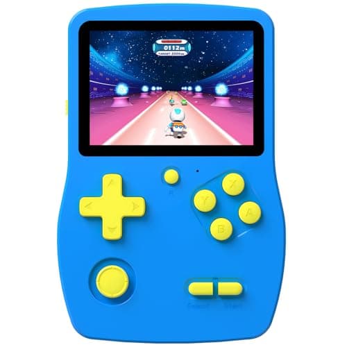 32 Bit Handheld Game for Kids Preloaded 139 Retro Video Games, 3.0'' IPS Screen and Rechargeable Battery Portable Gaming System, Mini Travel Electronic Toy Gifts for Boys Girls (Blue)
