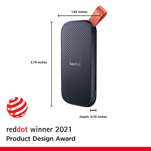 SanDisk 1TB Portable SSD - Up to 800MB/s, USB-C, USB 3.2 Gen 2, Updated Firmware - External Solid State Drive - SDSSDE30-1T00-G26 2