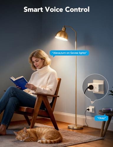 Govee Smart Plug with Energy Monitoring, WiFi Bluetooth Plug Work with Alexa and Google Assistant, 15A Smart Outlets with Timer & Group Controller, No Hub Required, ETL&FCC Certified for Home, 4 Pack 4