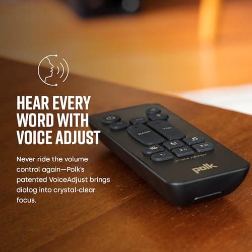 Polk Audio Signa S2 Sound Bar for Smart TV with Subwoofer, Wireless – Exclusive VoiceAdjust Technology, Ultra-Slim Design, Works with 4K & HD TVs, HDMI & Optical, Bluetooth, Wireless Streaming 3