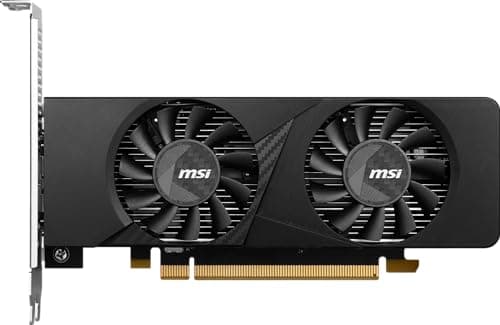 MSI GeForce RTX 3050 LP 6G OC Gaming Graphics Card - 6GB GDDR6, 1492 MHz, PCI Express Gen 4, 96-bit, 1x DP (v1.4a), 2X HDMI 2.1 (Supports 4K) 2