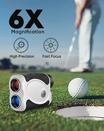WOSPORTS Golf Rangefinder, 800/1200 Yards Laser Range Finder, High Precision Flag Lock with Pulse Vibration, Tournament Legal Rangefinder for Golfing and Hunting, Battery Included 4