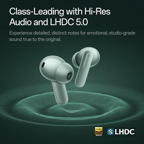 OnePlus Buds 4 Bluetooth Wireless Earbuds, Zen Green, E513A, in-Ear, True Wireless with Active Noise Cancellation 4