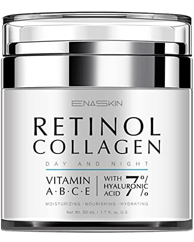 EnaSkin Retinol Cream for Wrinkles: Face Neck Collagen Cream for Tightening Skin - Anti Aging Facial Moisturizer Day and Night for Women and Men 1.7 Fl OZ