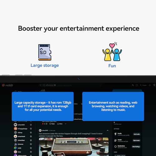 SUNTUNG Tablet, 2025 Latest 11 inch Android 15 Tablet, 5G WiFi+Cellular, MTK8786 Octa-Core, 16GB 128GB 1TB Expansion, 4G LTE Tableta, 21MP Camera, Gemini AI 2.0, Tablets with Keyboard, Mouse, Case 3