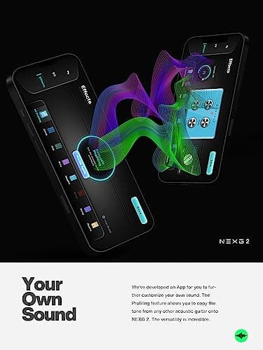 Enya NEXG 2 Acoustic-Electric Guitar Carbon Fiber Travel Smart Audio Guitar with 50W Wireless Speaker, Wireless Microphone, Hi-Fi Monitor Earphones, Footswitch, Charging Stand, and Gigbag 5