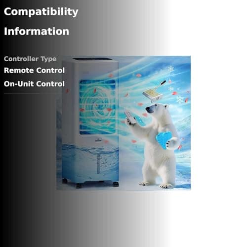 Windowless Air Conditioner Portable, Swamp Cooler Air Conditioner with 2 Gal Water Tank, Ventless Evaporative Air Cooler, 3 Modes, 3 Speeds, Timer, Remote, Swing, Suitable for Home Indoor Bedroom 3