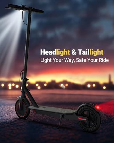 MAXSHOT V7 Electric Scooter, 350W Powerful Motor, 16MPH Top Speed,16Miles Long Range, 8.5" Solid Tires Folding Commuter Escooter with Double Braking Systems for Adults and Teens 5