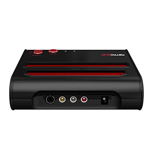 Retro-Bit Retro Duo 2 in 1 Console System - for Original NES/SNES, & Super Nintendo Games - Black/Red 2